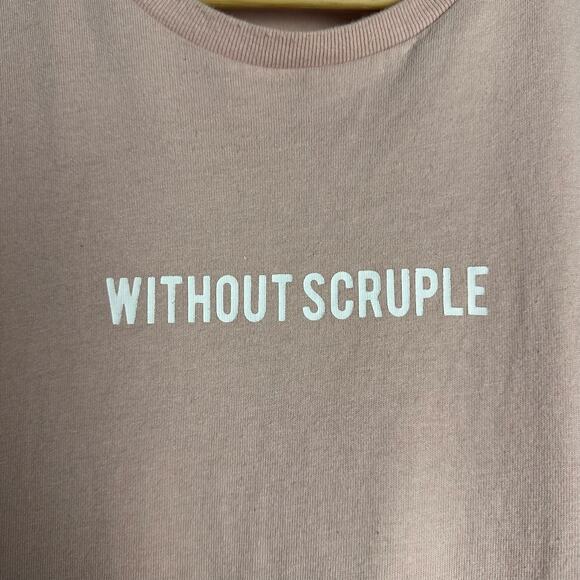 Azul By Moussy T Shirt Pink “Without Scruple” Women's Size Large‎ - Picture 4 of 7